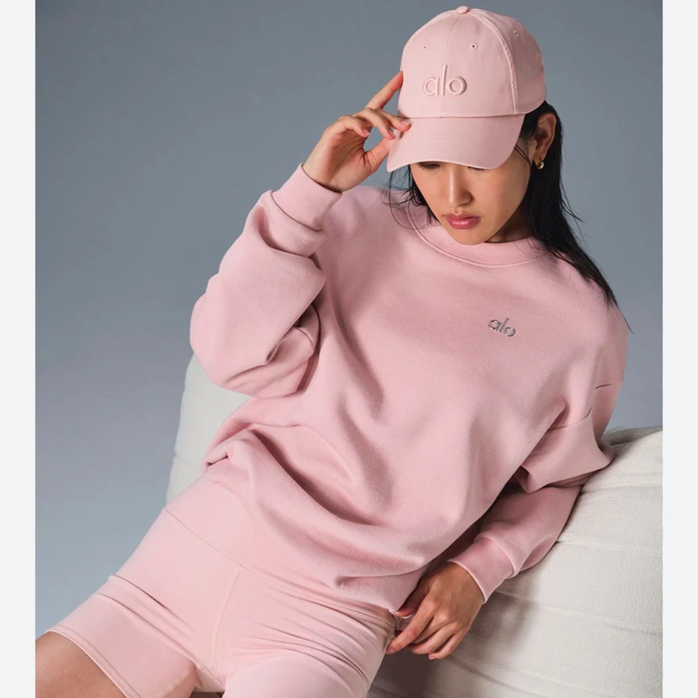 Ballet pink accolade crewneck